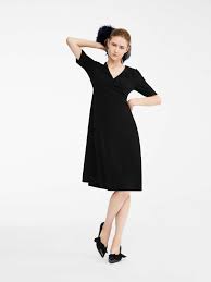 Technical Fabric Dress Black Benda Max Mara Dress Fabric Dresses For Work Dresses