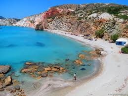 This is the one that's on the postcards. Top 10 Beaches Of Milos Island