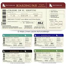 Turna hat spezielle vereinbarungen mit vielen. Coole Einladungskarten Zum Geburtstag Als Flugticket Boarding Pass