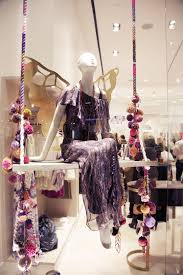 Karen Kimmel Custom Pom Pom Swing And Gilded Butterfly Wings For Ella Moss Store Design Display Design Boutique Design