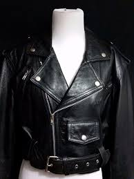 Exc Womens Vintage Chia Black Genuine Leather Motorcycle Jacket Cropped Medium Leather Motorcycle Jacket Jackets Vintage Outfits