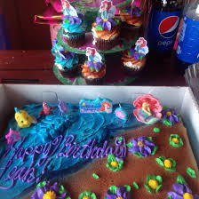 Bjs Cake Order Online Ariel Cake And Cupcakes Spend 30 On The Cake From Bjs Themed Cakes Ariel Cake Cake