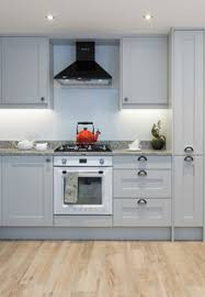 Start new thread in this topic | watch this. Light Grey Shaker Style U Shape Fitted Kitchen With Amrbosia White Granite Modern Kitchen Cornwall By Kettle Co Kitchens Houzz