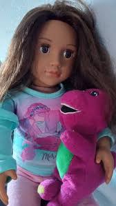 Giant lifelike marionettes walking down the street