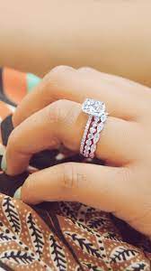A Stunning Halo Diamond Engagement Ring And Stacking Wedding Bands By Ascot Diamonds Asc Stackable Rings Wedding Stacked Wedding Rings Stackable Wedding Bands