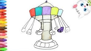 +100 juegos mecanicos de usados en venta en yapo.cl ✅. Como Dibujar Y Colorear Parque De Atracciones Dibujos Para Ninos Con Mimi Aprender Colores Youtube