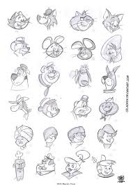 Hanna Barbera Heads By Celaoxxx On Deviantart Animation Sketches Cartoon Character Design Hanna Barbera