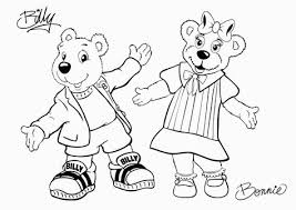 Brighten Up Billy And Bonnie S Day Colourmein Bear Coloring Pages Coloring Pages