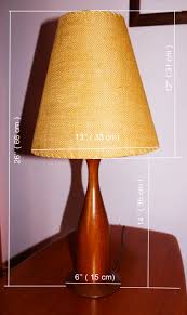 Mid century modern bookshelf design. Danish Mid Century Teak Table Lamp Mansion Decor