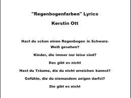 Die gibt es n c icht (die gibt es nicht) dreh di dm ch um, dann kannst du über'n tellerrand seh'n alles bb bunt, musst nur ein. Kerstin Ott Regenbogenfarben Lyrics Chords Chordify