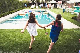 Ellie Turns 8 With A Splash First Pool Party Of The Summer Kids Birthday Party Photography Santa Monica Remember Makers Kids Birthday Party Photography La
