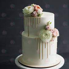 Двухъярусные свадебные торты - A2160 от 2400 рублей за кг. Купить в  CakesClub.