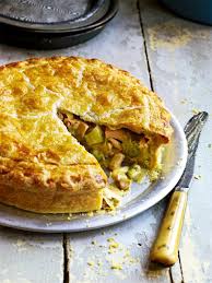 Roast Chicken Ham And Leek Pie Recipe Delicious Magazine Recipe Ham And Leek Pie Chicken Pie Recipe Leek Pie