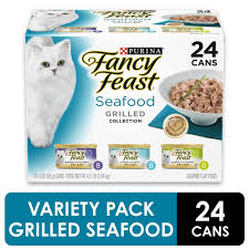 Purina Fancy Feast Gravy Wet Cat Food Variety Pack Seafood Grilled Collection 3oz Cans In 2020 Cat Food Canned Cat Food Dog Food Recipes