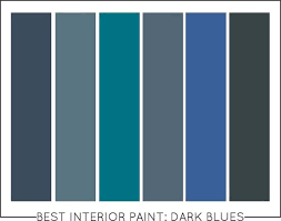 Best Interior Paint Colors Dark Blues