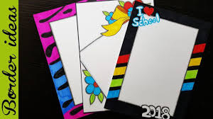 Popart Border Designs On Paper Border Designs Project Work Designs Paper Art Design Borders For Paper Border Design