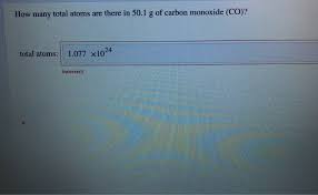 But i am still confused. How Many Total Atoms Are There In 50 1 G Of Carbon Chegg Com