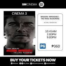 Check out our Movie Screening for MAY 17, 2025! 🥳😎🍿 𝗡𝗢𝗪  𝗦𝗛𝗢𝗪𝗜𝗡𝗚 𝗔𝗧 𝗦𝗠 𝗖𝗜𝗡𝗘𝗠𝗔 ILOILO! 📽 FINAL DESTINATION:  BLOODLINES 📽 DEVIL'S BRIDE 📽 THUNDERBOLTS* 📽 MISSION: IMPOSSIBLE- THE  FINAL RECKONING Buy