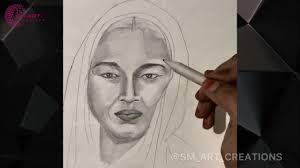 How to Draw Fatima sheikh|| Portrait of India's first Muslim woman teacher