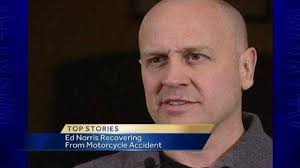 Ed Norris skids to avoid collision with truck