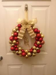 Maybe you would like to learn more about one of these? Dollar Tree Christmas Ornament Wreath Made With A Wire Coat Hanger Ornaments Ribbon And A Small Amount Crafts Dollar Store Crafts Christmas Ornament Wreath