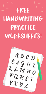 I don't even start off by asking a child to write. Free Handwriting Practice Worksheets Perfect For Improving Hand Lettering Handwriting Practice Worksheets Free Handwriting Lettering Practice