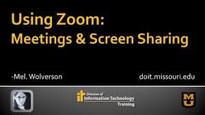 Zoom Running A Meeting Screen Sharing Youtube