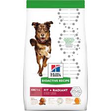 The hills family of pet foods always makes the list when discussing premium options, in large part due to their unique formulas and prescription options. Hill S Bioactive Recipe Fit Radiant Chicken Barley Adult Dry Dog Food 21 5 Lbs Petco