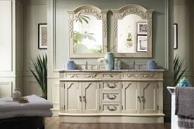 72 Inch Antique Double Sink Bathroom Vanity Vintage Vanilla Finish Carrara White Marble Top Double Sink Bathroom Vanity Bathroom Vanity Small Bathroom Vanities