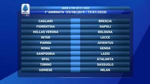 Via al sorteggio serie a, con la presentazione che avverà direttamente (come di consueto) dagli studi di sky. Serie A Il Calendario Esordio A Parma Per La Juve Subito Napoli Fiorentina La Repubblica