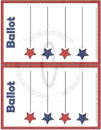 Ballot Template Free School Reunion Decorations Templates Printable Free