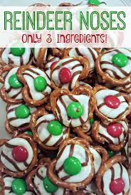 Reindeer Noses Christmas Treats Only 3 Ingredients Recipe Christmas Treats Pretzel Treats Food