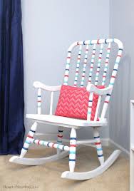 Striped Rocking Chair How To Nest For Less Rocking Chair Rocking Chair Makeover Painted Rocking Chairs