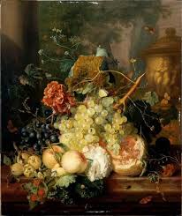 Vase Of Flowers By Dutch Artist Jan Van Huysum Jan Van Huysum Title Fruit And Flowers Almost A Love Of Vase Orne Period Creation Execution First Half 18th Cen Flower Painting Still Life Art Art Painting