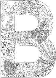 Free printable coloring pages for kids & adults. Letter B With Plants Coloring Page From English Alphabet With Plants Category Select From 246 Coloring Letters Alphabet Coloring Pages Letter A Coloring Pages