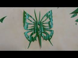 日本の技 笹切り 葉欄切り 伊勢海老 how to make a japanese style cutout bamboo leaf youtube 蝶 葉 笹