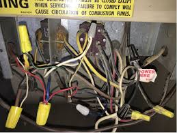 Lennox terminal block inside the furnace uses t label on the terminal block for common, as shown in your electrical wiring diagram. How Do I Connect The Spare C Wire To The Old Lennox System Model Lennox G12q4 110 Home Improvement Stack Exchange