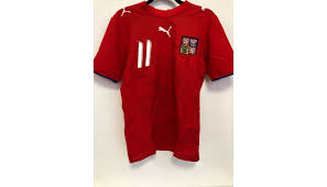 Czech republic home euro soccer jersey 2021. Nedved S Official Czech Republic Signed Shirt 2006 07 Charitystars