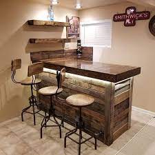 Pallet Rustic Bar Diy Home Bar Wooden Pallet Bar Pallet Bar Diy
