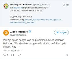 Het is onduidelijk waar het. Ziggo Kampt Met Flinke Internetstoring De Weblog Van Helmond