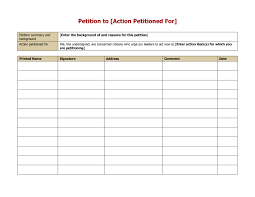 This sample petition is a great learning tool, namely because it addresses the fundamental cornerstones of a functional. 30 Petition Templates How To Write Petition Guide