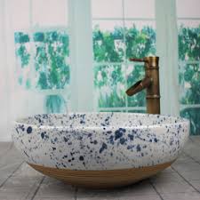 bathroom artistic ceramic vessel sink