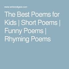 The 20 Best Poems For Kids Funny Poems Best Poems Best Poems For Kids