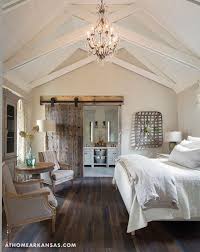 In The Master Bedroom Franks Employed Vaulted Cathedral Ceilings For A Spaci Farmhouse Style Master Bedroom Rustic Farmhouse Bedroom Beautiful Bedrooms Master