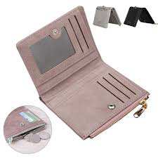 Compact design due to its compact design, this credit card holder is a superb choice of accessory to travel with. Tsv Small Pu Leather Wallet For Women Tsv Matte Wallet Credit Card Holder Zipper Coin Purse Short Purse Mini Pocket Purse Slim Compact Organizer Portable Travel Clutch Valentine S Gift For Girl