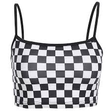 Black And White Plaid Tank Top Egirl Tops Eboy Outlet Roupas Pastel Looks De Roupas Femininas Roupas Tumblr