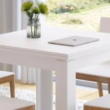 Explora nuestra colección de mesas con ingeniosas soluciones de ampliación. Mesa Cuadrada Extensible Libro Color Blanco Modelo White