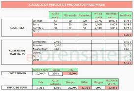 Como Calcular Los Precios De Los Productos Hand Made El Prensatelas Como Calcular El Precios De Telas Libros De Costura