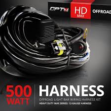 Hd Max Led Light Bar Wiring Harness Off Road Relay Switch 40 Amp 500w Opt7