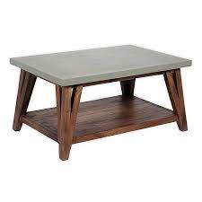 A lower open shelf is included in the lift top coffee table for additional display space and can even hold small organizing bins for hideaway storing options. Alaterre Brookside Concrete Top Coffee Table In Light Grey Bed Bath Beyond